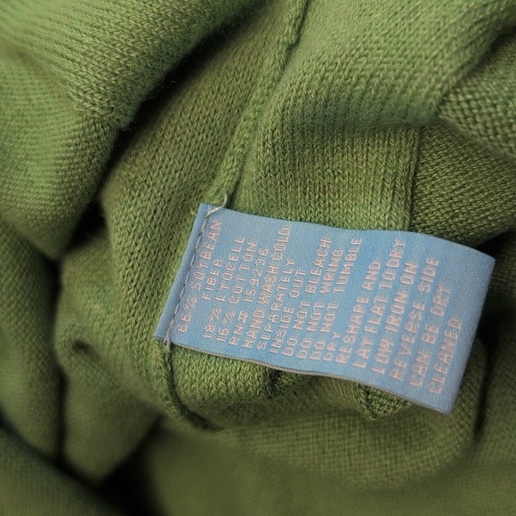 J McLaughlin Milbrey Sweater Solid Green Size S EUC - Picture 6 of 8
